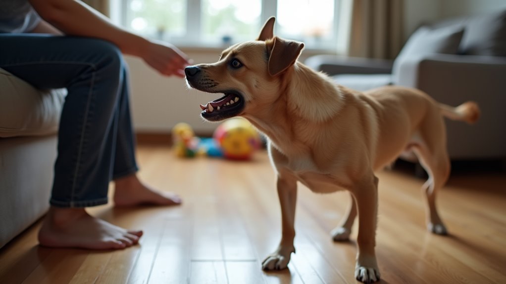dog growling signals discomfort