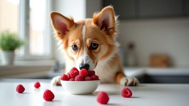 dogs can eat raspberries