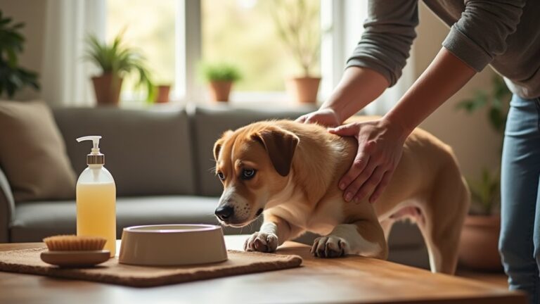 dry flaky canine skin