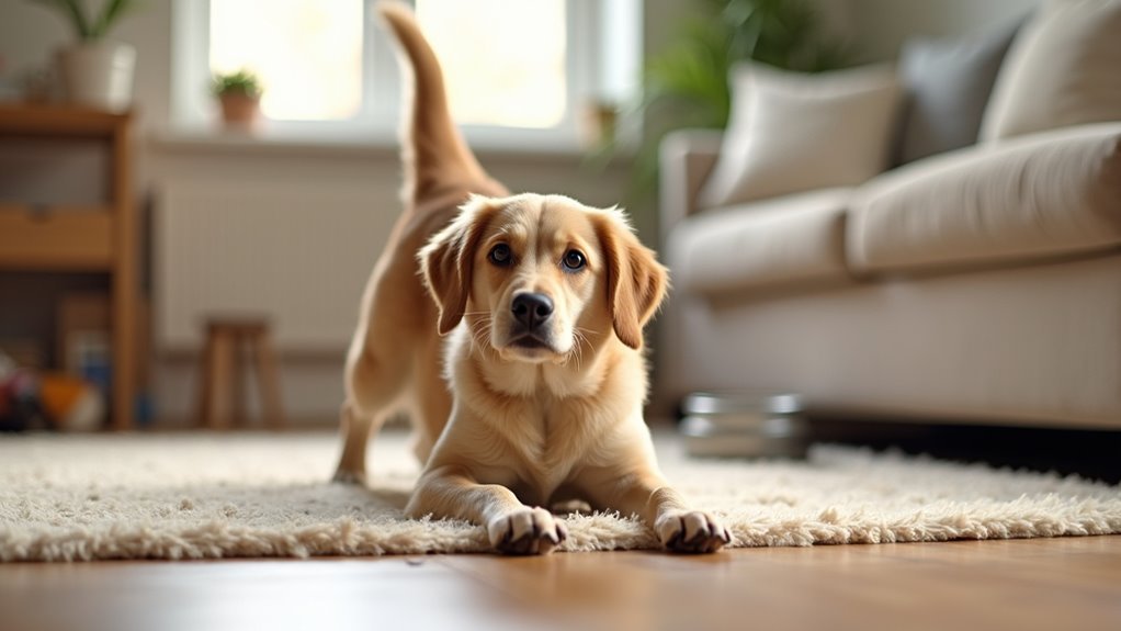 explaining frequent canine stretching behaviors