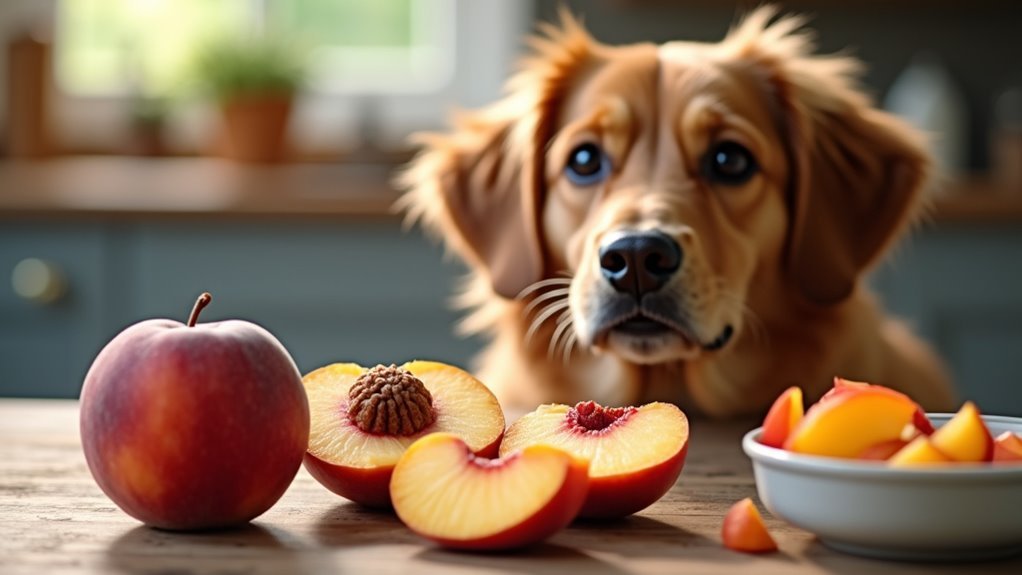 peaches safe with caution