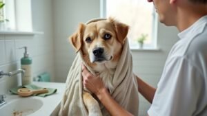 persistent post bath canine odor