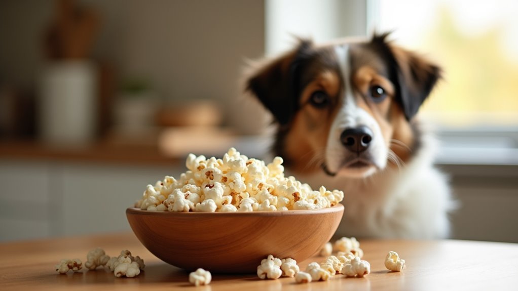 plain unsalted air popped popcorn