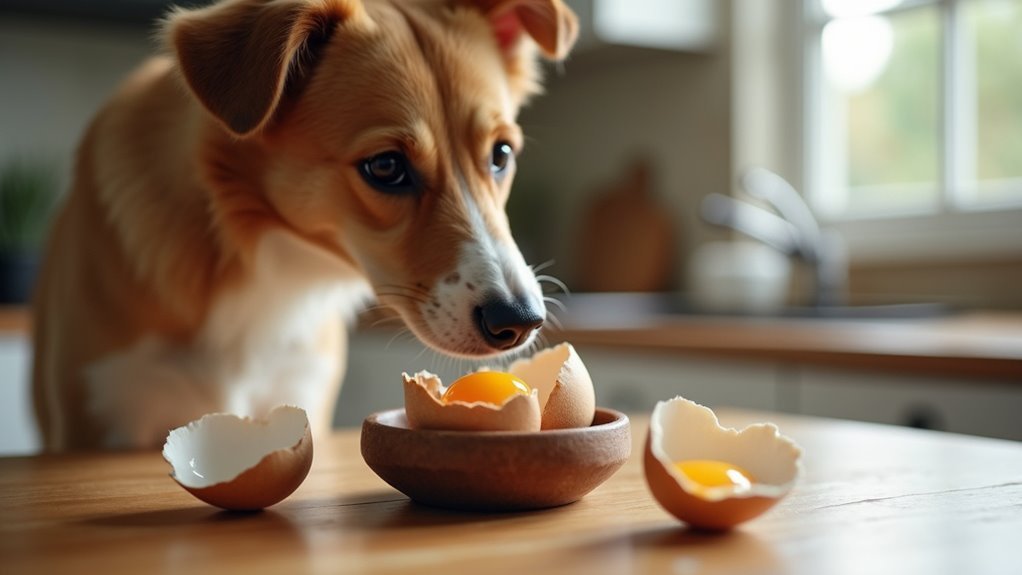 raw eggs for dogs