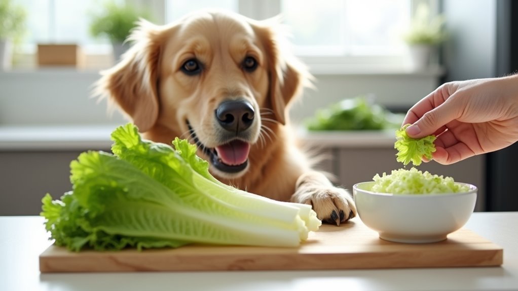 safe lettuce for dogs